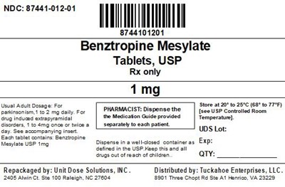 87441-012-01 Label (87441 012 01 Label)